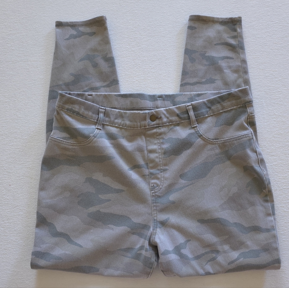 Camo Pull On Jegging Jean Pant High Rise Skinny Time And Tru XXL - Picture 10 of 13